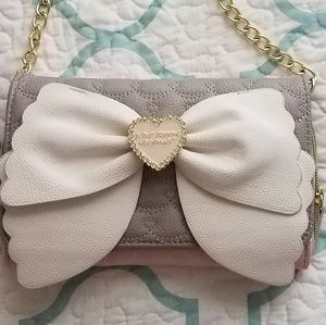 Betsey Johnson Bow Crosbody Purse